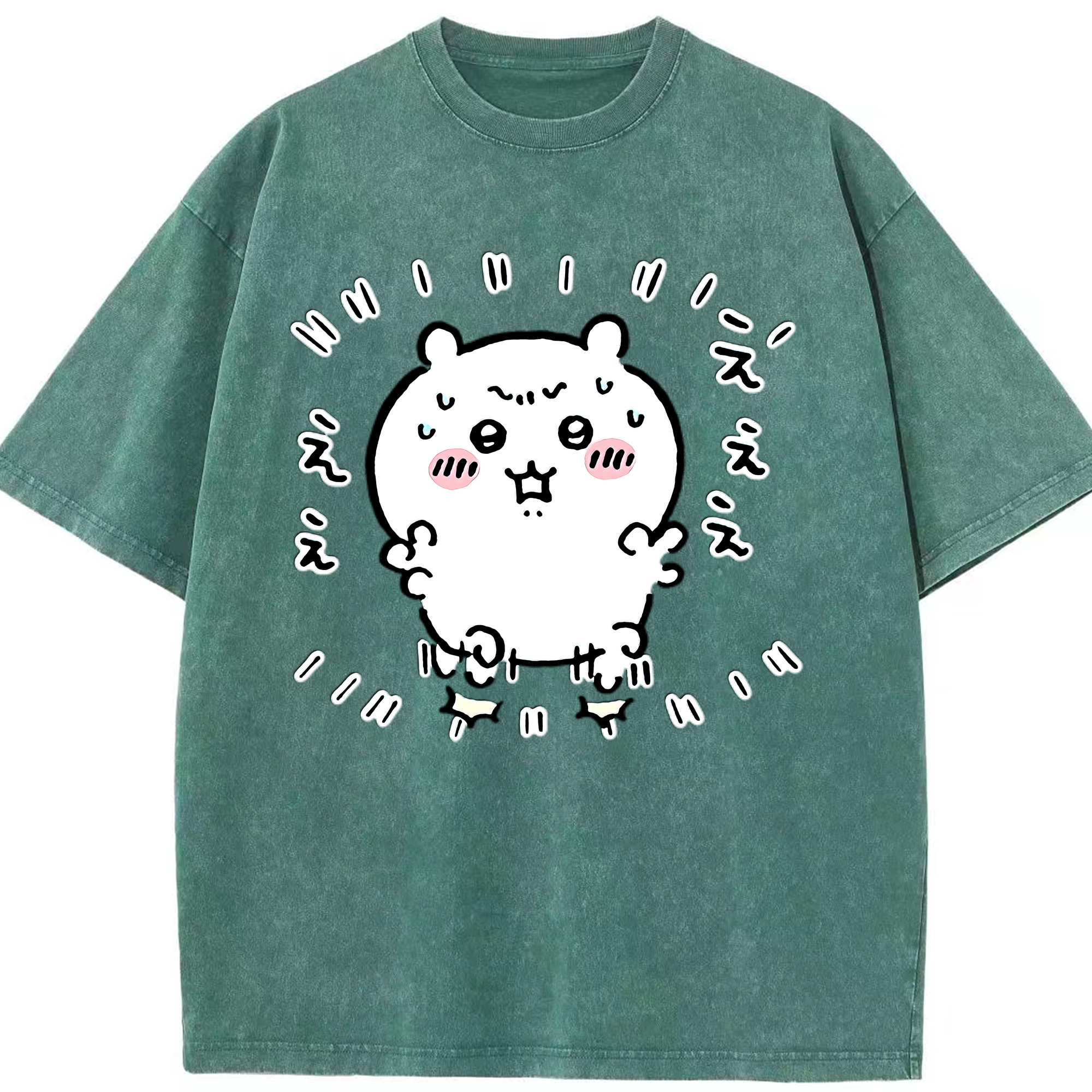 （画像用） ちいかわ ちいかわ Chii-kawa chiikawa 綿100% ヴィンテージ風 半袖Tシャツ（フロントプリント）